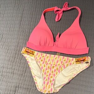 Victoria's Secret Pink and White Bikini